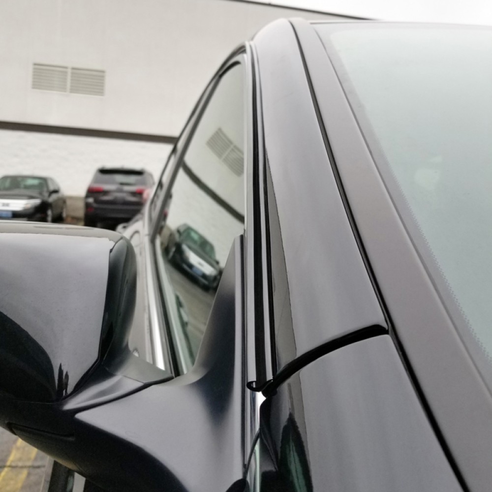 Rain Gutter Molding Drip Rail Rain Gutter Guards; Two 10'